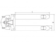 Тележка гидравлическая с короткими вилами AC25-PU900 2500